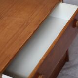 Small vintage Scandinavian pine chest of drawers