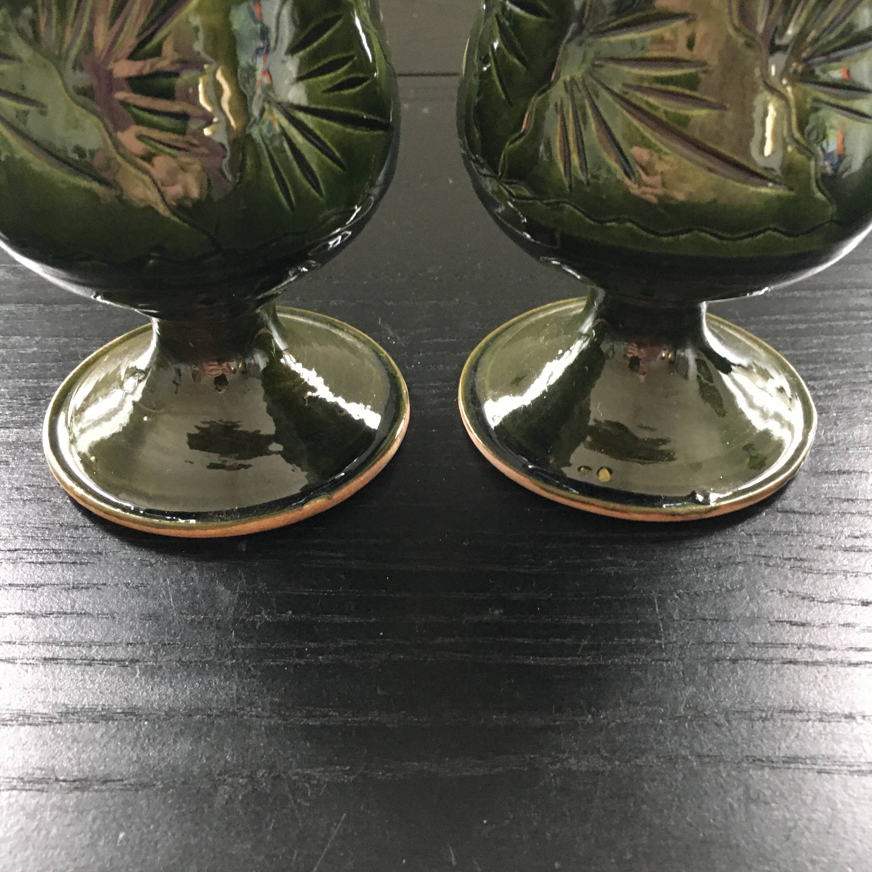 Set of 2 ceramic glasses