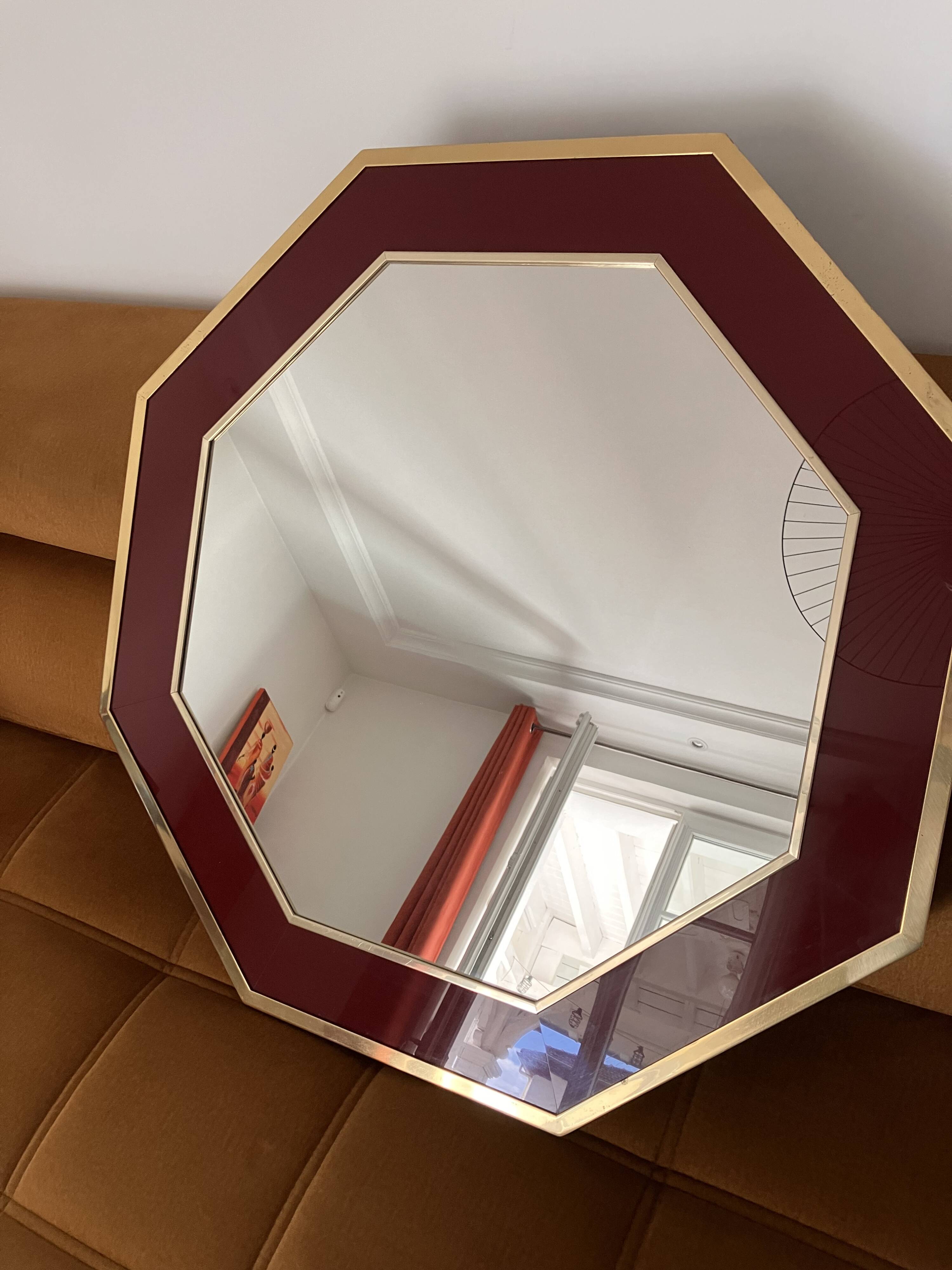 Miroir octogonal Eric Maville