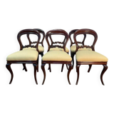 Set of 6 Louis XV mahogany chairs