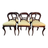 Set of 6 Louis XV mahogany chairs