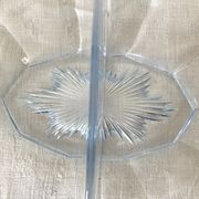 Plat serviteur en verre années 50