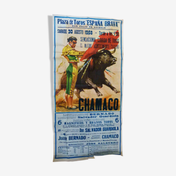 Affiche Bullfight Spain Brava 1958