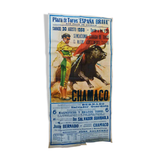 Affiche Bullfight Spain Brava 1958