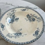 Lot de 2 assiettes creuses ROYAT Sarreguemines