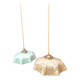 2 Clichy glass pendant lights