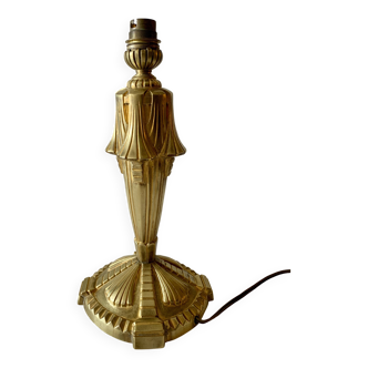 Art Deco gilded bronze lamp base.