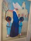 Oil painting on canvas board, Rodolfo Marma "The Nuns" Saint-E