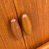 Buffet Hi-Fi danois en teck avec portes à tambour de Dyrlund, années 1970