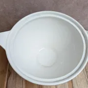 Antique ironstone soup tureen Digoin Sarreguemines – Poupette model – Vintage