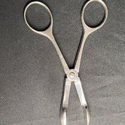 Tableware, silver-plated sugar scissors Christofle 20th century
