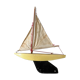 English basin sailboat bowman in wood, 50s-60s