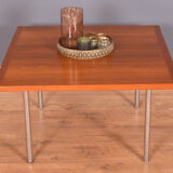 Table basse chromée Hans J Wegner teck restauré & palissandre  Andreas Tuck