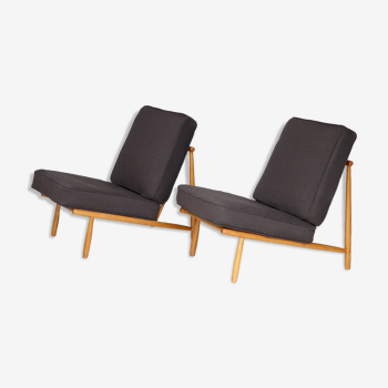 Mid-century domus lounge chairs by alf svensson for dux, 1950s, set of 2