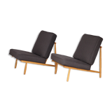 Mid-century domus lounge chairs by alf svensson for dux, 1950s, set of 2