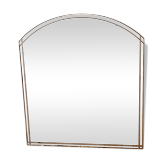 Miroir biseauté des années 50 - 73 x 64 cm