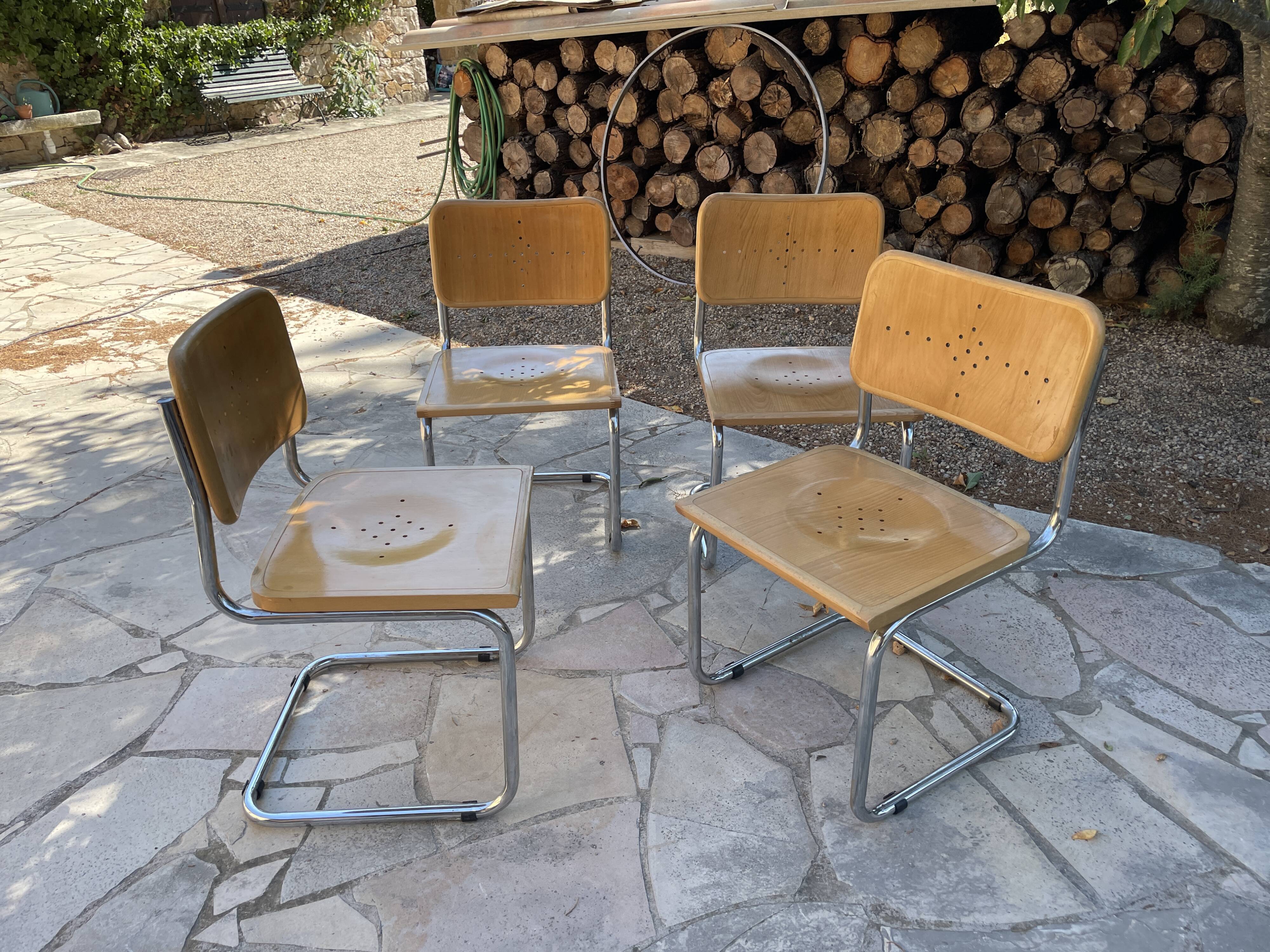 Chaises "B32" Vintage par Marcel Breuer - 1990