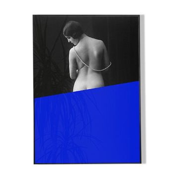 Vintage photography woman nude back Belle Époque 1930 - A3