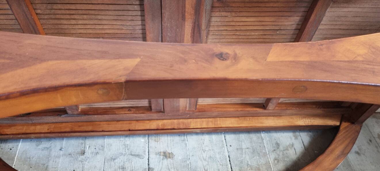 Table basse esprit colonial, Pier Import, années 80