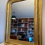 Louis Philippe mirror in gilded wood