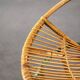 Fauteuil en rotin pieds métal vert