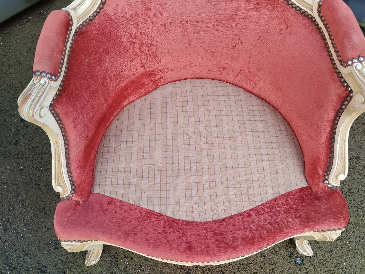 Pair of old Louis XV style armchairs