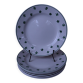 Lot de 6 assiettes plates 5200 Sarreguemines et Digoin Vintage