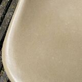 Coque Beige Fiberglass Side Chair Eames Vintage by Herman Miller
