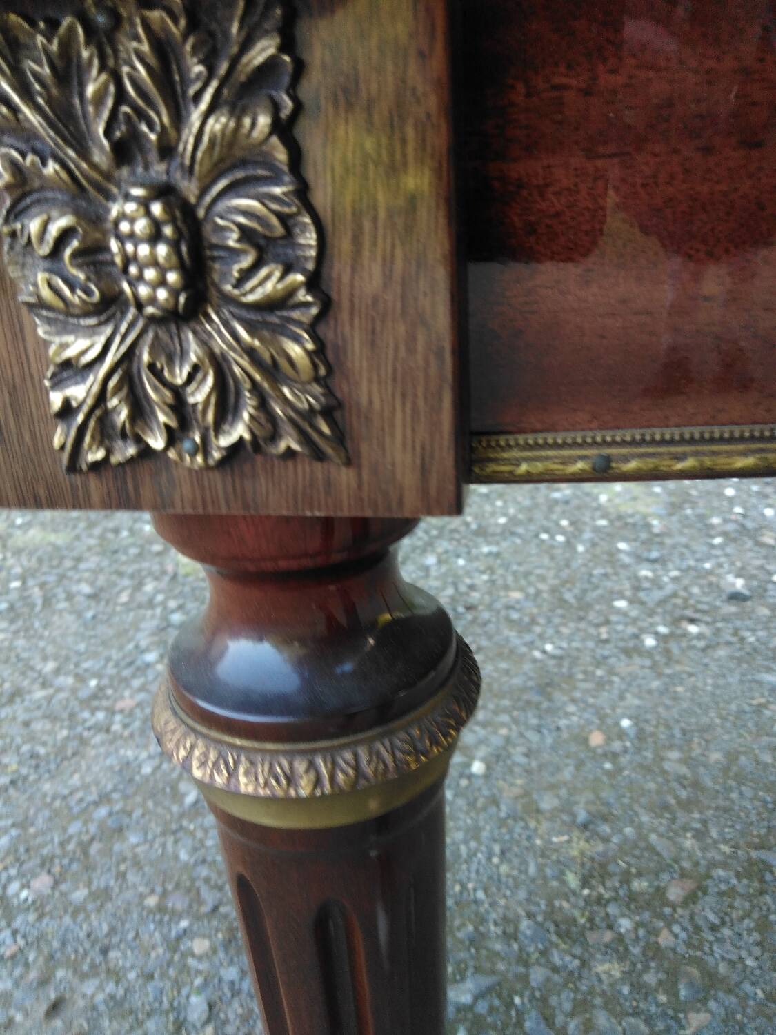 Louis XVI style oval table from the 70s