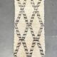 Moroccan berber carpet Beni Ouarain 100x225 cm