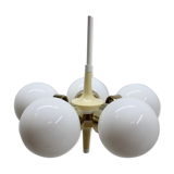 Space age chandelier sputnik by elektroinstala decin, 1970s