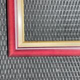 Plum gold and white frame