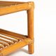 Scandinavian bamboo and rattan bench, second half of the 20th century