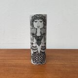 Large Flora German Vase from the Mid-Century by Bjørn Wiinblad for Rosenthal, 1960s