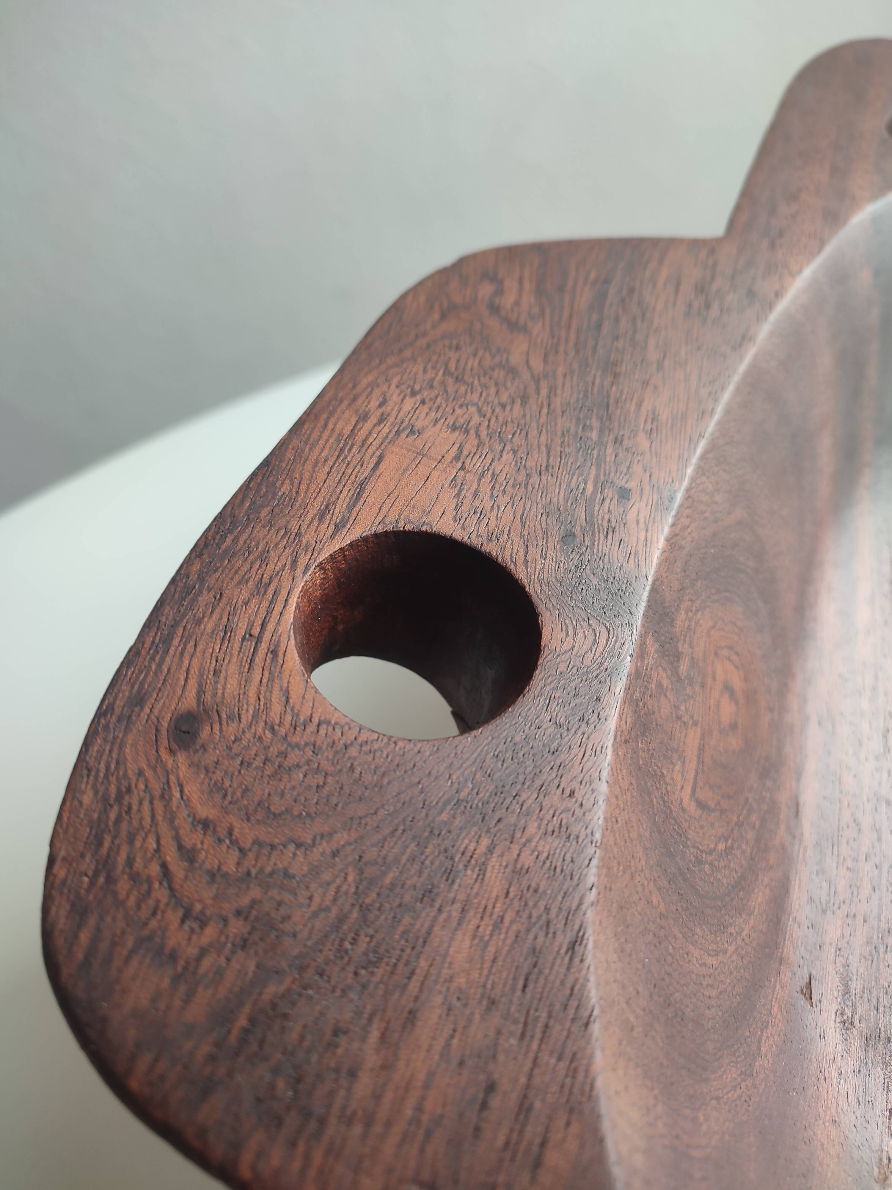 Empty wooden pocket