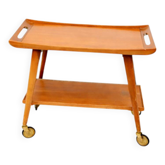 Mid-century German teak bar cart  Manufactured by Opal Furniture, 1960s