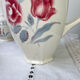 Vintage tea set in Sarreguemines flowered earthenware, "Troyes" model