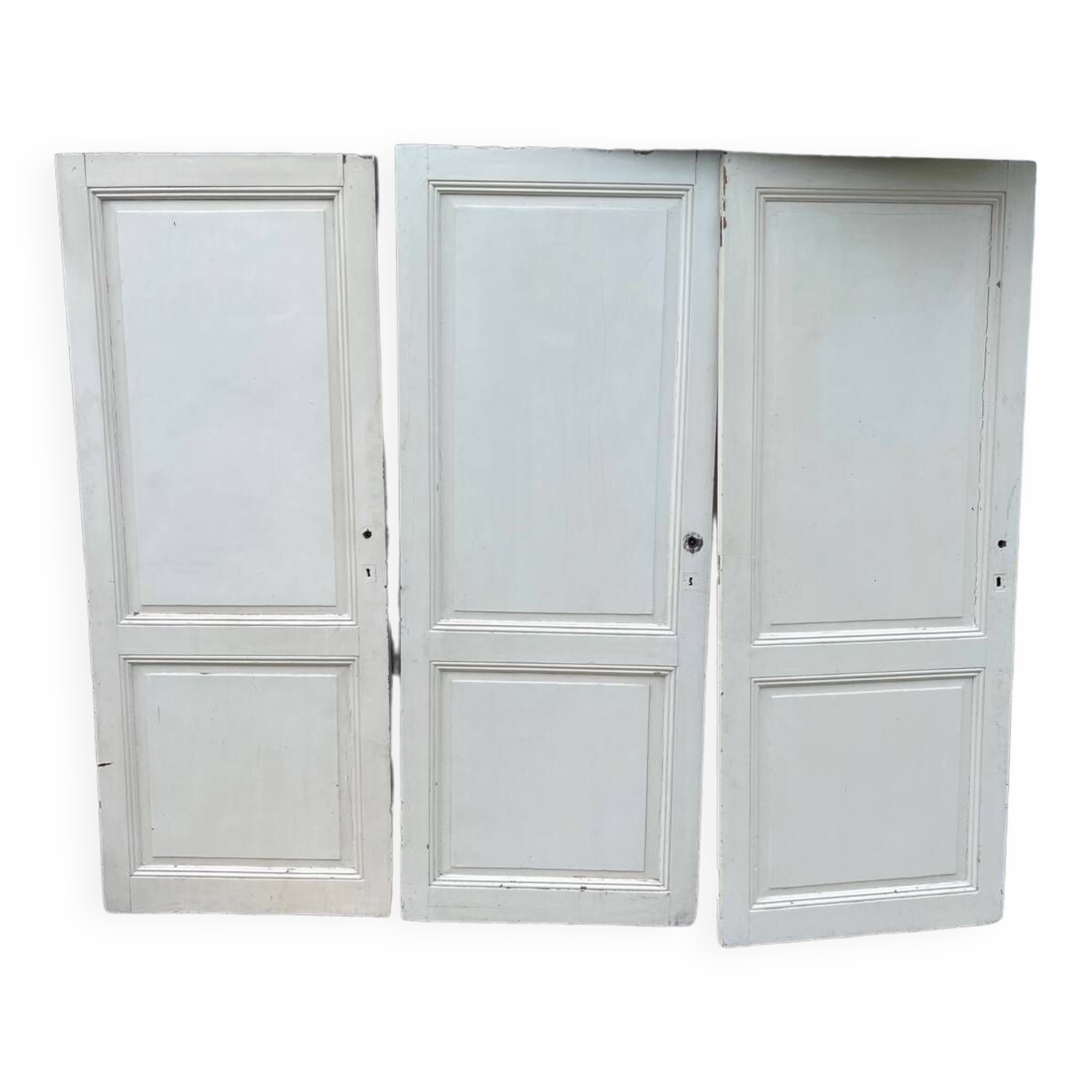 Set of 3 solid wood doors