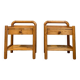 Pair of solid pine nightstands, Circa 1980s