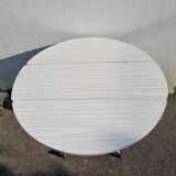 White extendable formica table