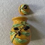 Vallauris slurry olive pot