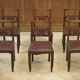 Ensemble de 6 chaises en chêne 1950’s