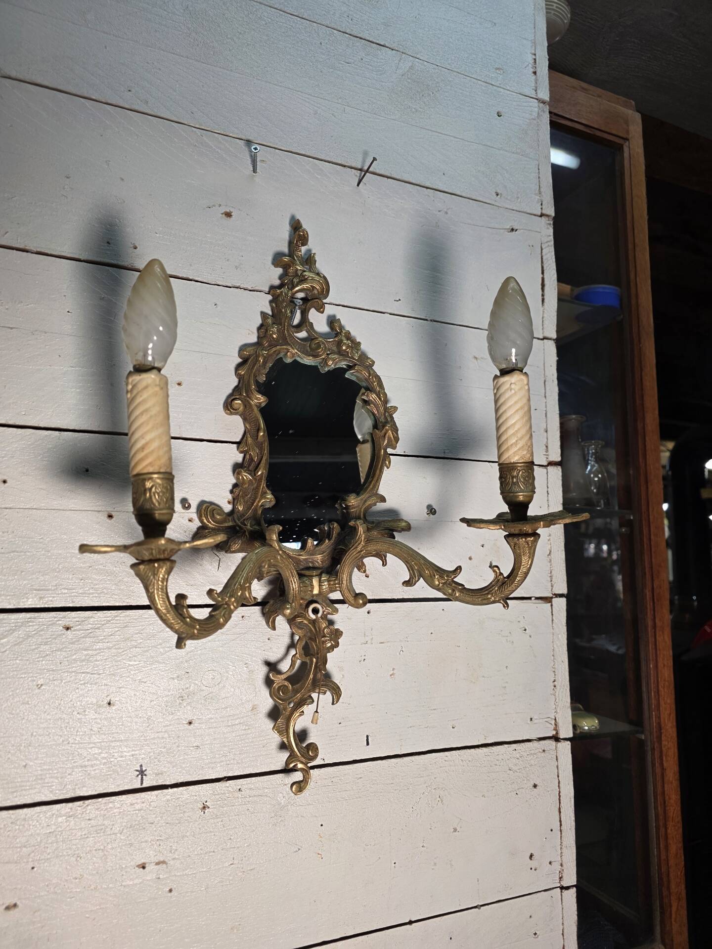 Applique miroir style Louis XV 
