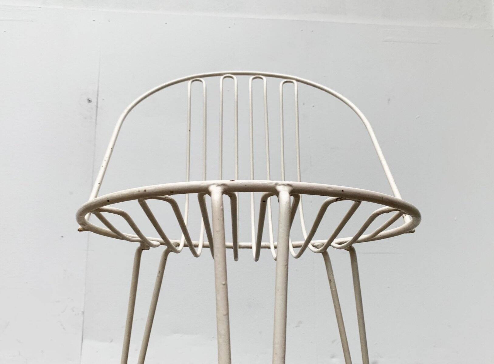 Set of 2 mid-century German metal garden chairs by Mauser Werke Waldeck