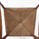 Antique wooden armchair with cane seat, France ca. 1900