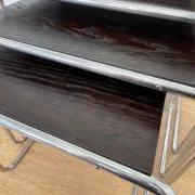 Rare Bauhaus chrome Nesting Tables B9, Marcel Breuer-1940s