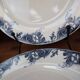 Antique earthenware dessert plates with the lions of France "Pernelle"