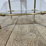 Brass side table, France, 1950s.