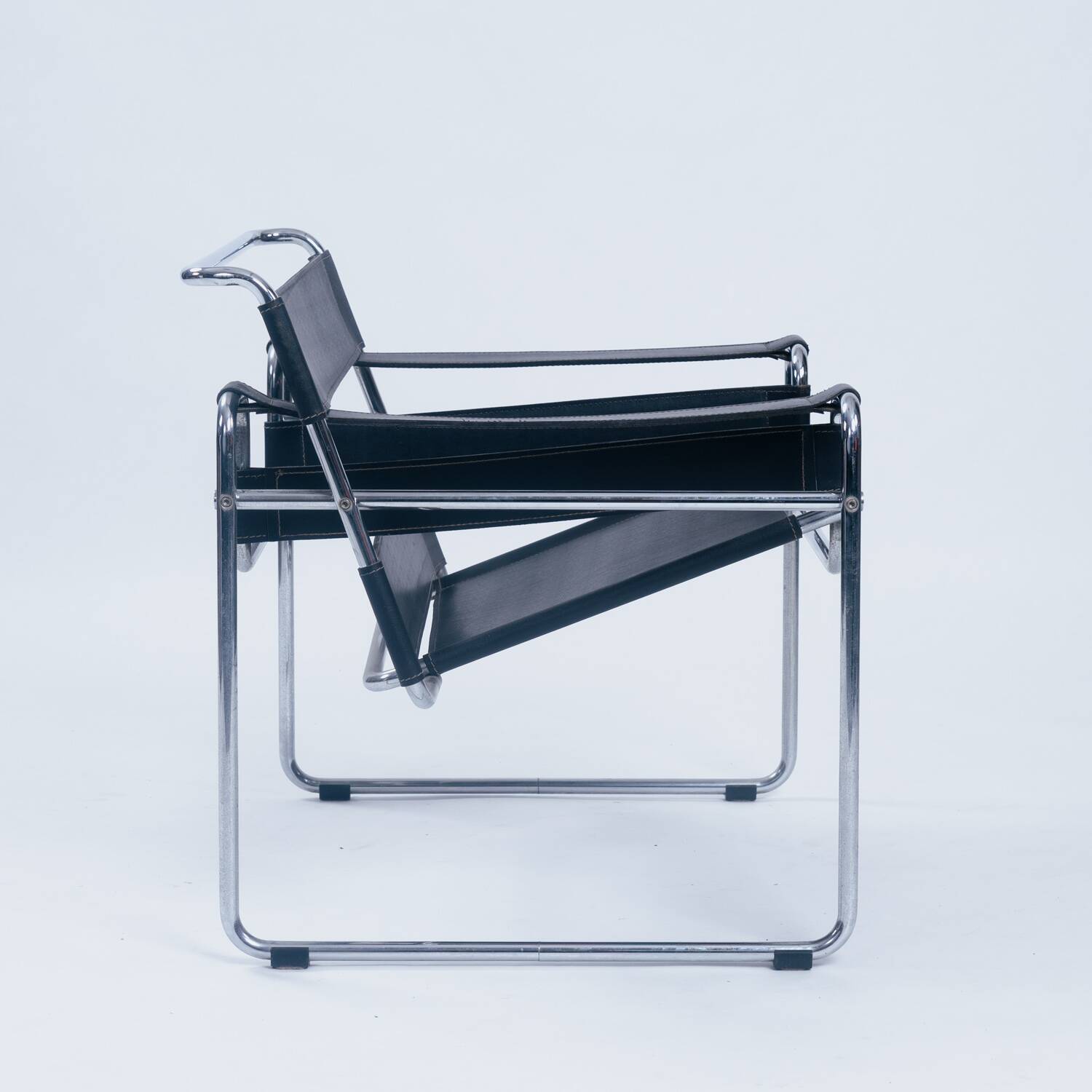 Chaise Wassily de Marcel Breuer, fabriquée en Italie, années 1970