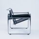 Chaise Wassily de Marcel Breuer, fabriquée en Italie, années 1970